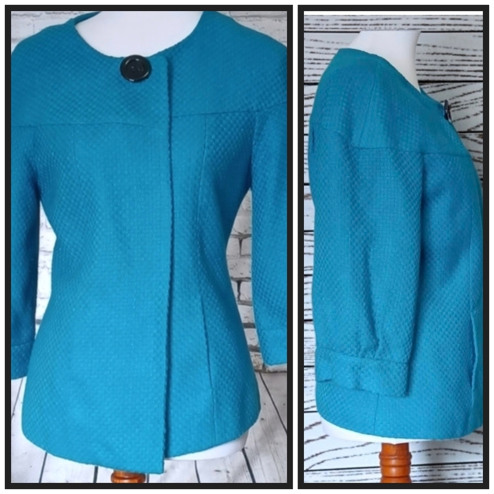 Vntg Josephine textured swing jacket